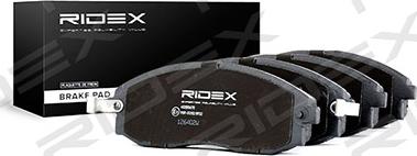 RIDEX 402B0670 - Гальмівні колодки, дискові гальма avtolavka.club