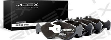 RIDEX 402B0677 - Гальмівні колодки, дискові гальма avtolavka.club