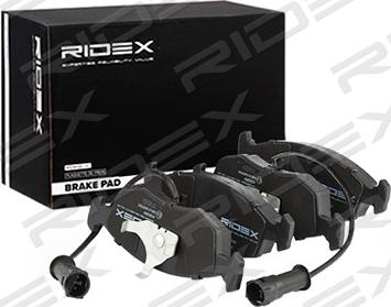RIDEX 402B0895 - Гальмівні колодки, дискові гальма avtolavka.club