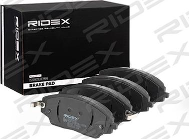 RIDEX 402B0892 - Гальмівні колодки, дискові гальма avtolavka.club