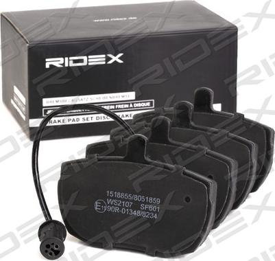 RIDEX 402B0839 - Гальмівні колодки, дискові гальма avtolavka.club