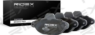 RIDEX 402B0306 - Гальмівні колодки, дискові гальма avtolavka.club