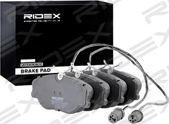 RIDEX 402B0746 - Гальмівні колодки, дискові гальма avtolavka.club