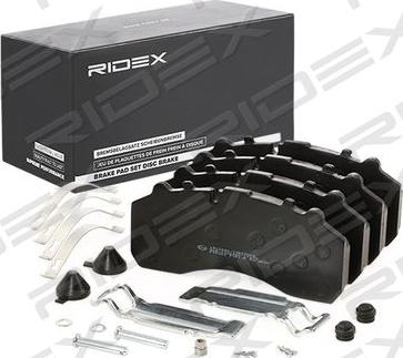 RIDEX 402B0756 - Гальмівні колодки, дискові гальма avtolavka.club