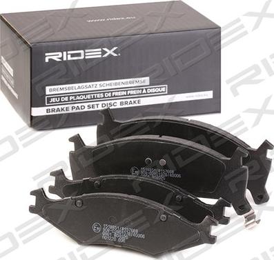 RIDEX 402B1048 - Гальмівні колодки, дискові гальма avtolavka.club