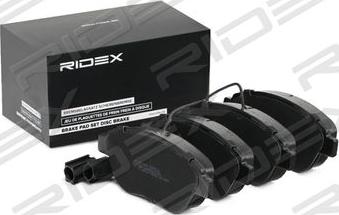 RIDEX 402B1056 - Гальмівні колодки, дискові гальма avtolavka.club