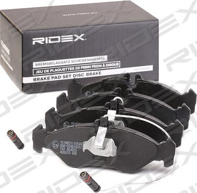 RIDEX 402B1196 - Гальмівні колодки, дискові гальма avtolavka.club