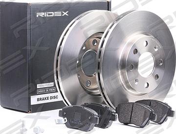 RIDEX 3405B0045 - Комплект гальм, дисковий гальмівний механізм avtolavka.club