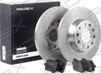 RIDEX 3405B0009 - Комплект гальм, дисковий гальмівний механізм avtolavka.club