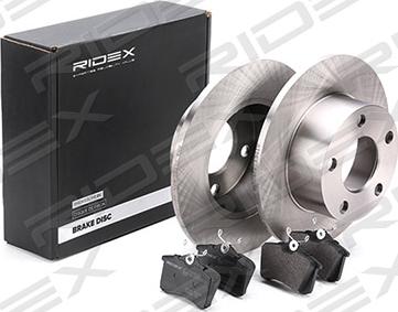 RIDEX 3405B0004 - Комплект гальм, дисковий гальмівний механізм avtolavka.club