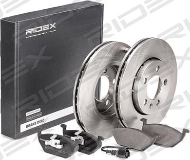 RIDEX 3405B0003 - Комплект гальм, дисковий гальмівний механізм avtolavka.club