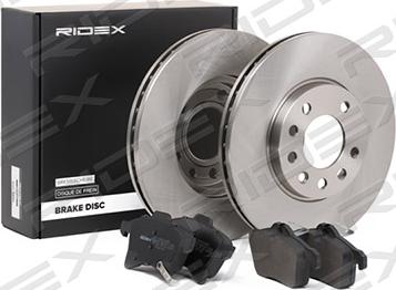 RIDEX 3405B0034 - Комплект гальм, дисковий гальмівний механізм avtolavka.club
