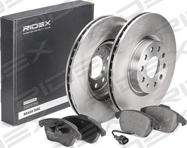 RIDEX 3405B0020 - Комплект гальм, дисковий гальмівний механізм avtolavka.club