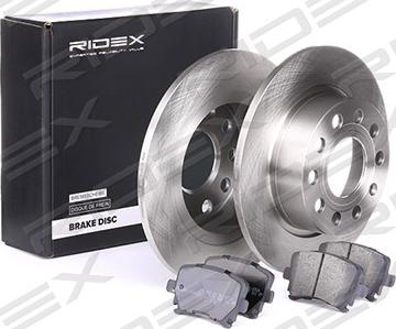 RIDEX 3405B0023 - Комплект гальм, дисковий гальмівний механізм avtolavka.club