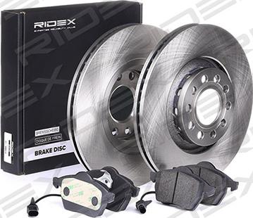RIDEX 3405B0070 - Комплект гальм, дисковий гальмівний механізм avtolavka.club