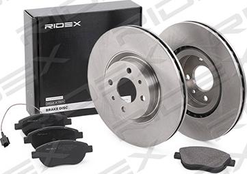 RIDEX 3405B0153 - Комплект гальм, дисковий гальмівний механізм avtolavka.club