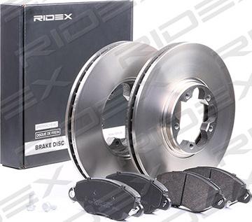 RIDEX 3405B0157 - Комплект гальм, дисковий гальмівний механізм avtolavka.club