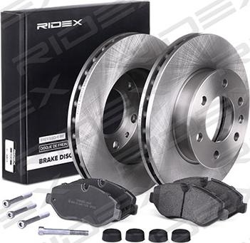 RIDEX 3405B0168 - Комплект гальм, дисковий гальмівний механізм avtolavka.club