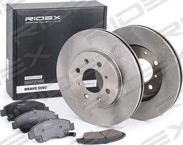 RIDEX 3405B0121 - Комплект гальм, дисковий гальмівний механізм avtolavka.club