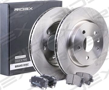 RIDEX 3405B0175 - Комплект гальм, дисковий гальмівний механізм avtolavka.club