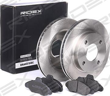 RIDEX 3405B0178 - Комплект гальм, дисковий гальмівний механізм avtolavka.club