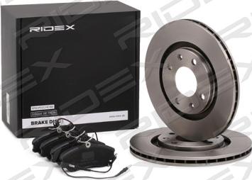 RIDEX 3405B0367 - Комплект гальм, дисковий гальмівний механізм avtolavka.club
