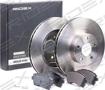 RIDEX 3405B0313 - Комплект гальм, дисковий гальмівний механізм avtolavka.club