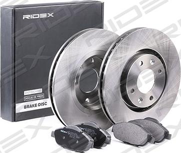 RIDEX 3405B0243 - Комплект гальм, дисковий гальмівний механізм avtolavka.club