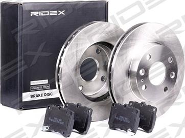 RIDEX 3405B0203 - Комплект гальм, дисковий гальмівний механізм avtolavka.club