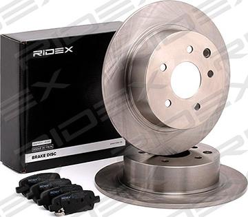 RIDEX 3405B0280 - Комплект гальм, дисковий гальмівний механізм avtolavka.club