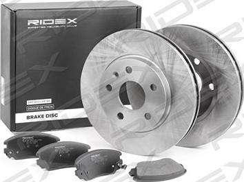 RIDEX 3405B0231 - Комплект гальм, дисковий гальмівний механізм avtolavka.club