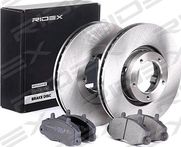 RIDEX 3405B0224 - Комплект гальм, дисковий гальмівний механізм avtolavka.club