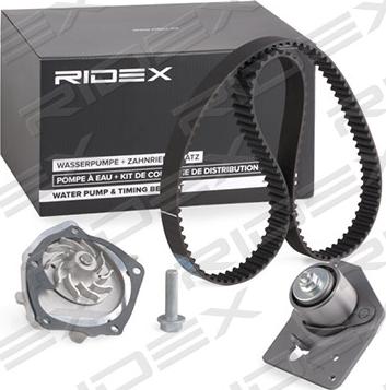 RIDEX 3096W0025 - Водяний насос + комплект зубчатого ременя avtolavka.club