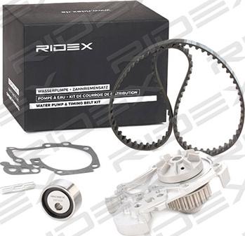 RIDEX 3096W0106 - Водяний насос + комплект зубчатого ременя avtolavka.club