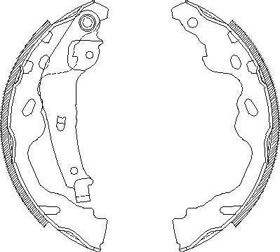 Alpha Brakes HST-TY-074 - Комплект гальм, барабанний механізм avtolavka.club