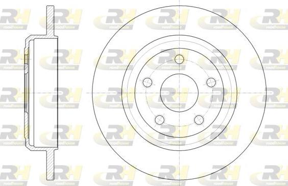 Roadhouse 61669.00 - Гальмівний диск avtolavka.club