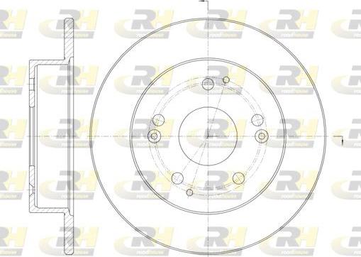 Roadhouse 61147.00 - Гальмівний диск avtolavka.club
