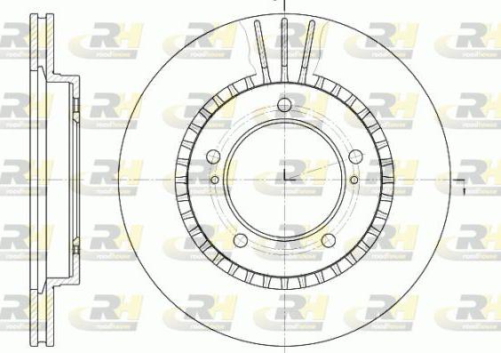 Roadhouse 61125.10 - Гальмівний диск avtolavka.club