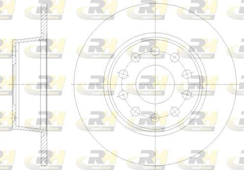 Roadhouse 62098.00 - Гальмівний диск avtolavka.club