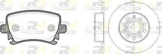 Roadhouse 81031.01 - Комплект гальм, дисковий гальмівний механізм avtolavka.club