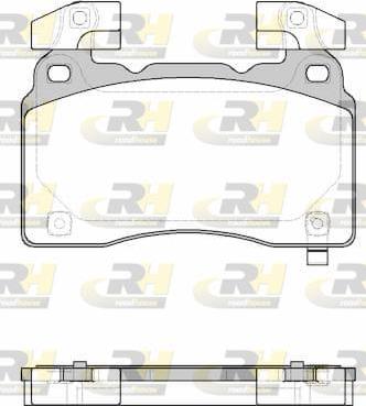 Roadhouse 21438.24 - Гальмівні колодки, дискові гальма avtolavka.club