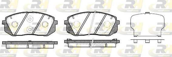 Roadhouse 21302.22 - Гальмівні колодки, дискові гальма avtolavka.club