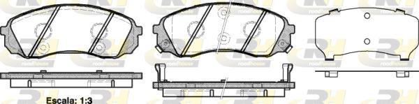 Roadhouse 21291.02 - Гальмівні колодки, дискові гальма avtolavka.club