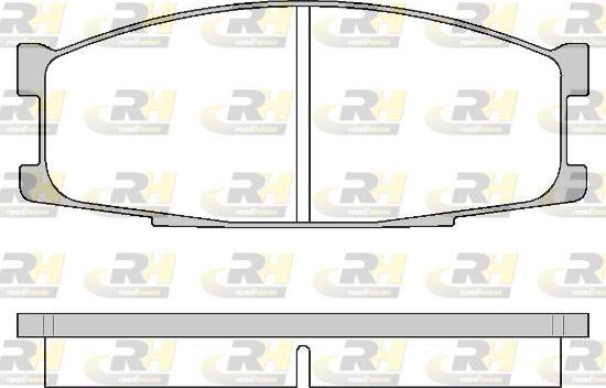 Roadhouse 2283.00 - Гальмівні колодки, дискові гальма avtolavka.club