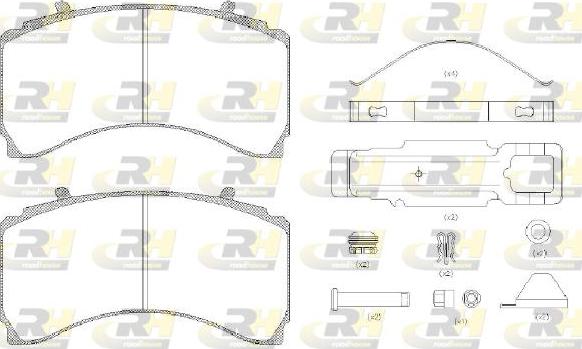 Roadhouse JSX 21479.80 - Гальмівні колодки, дискові гальма avtolavka.club