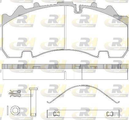 Roadhouse JSX 21554.80 - Гальмівні колодки, дискові гальма avtolavka.club