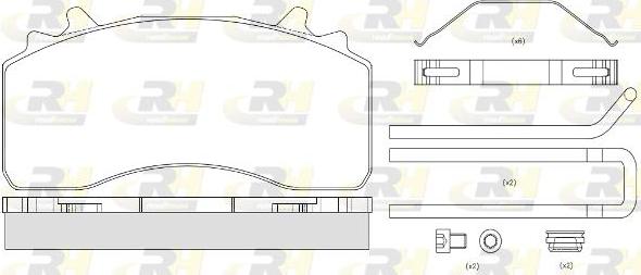 Roadhouse JSX 21526.80 - Гальмівні колодки, дискові гальма avtolavka.club