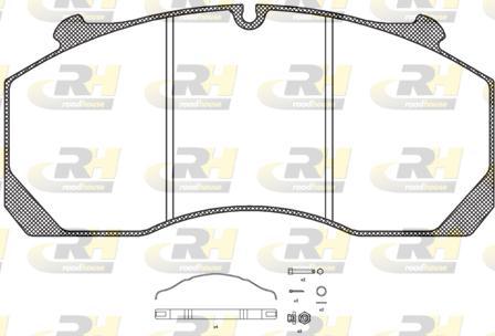 Roadhouse JSX 21157.80 - Гальмівні колодки, дискові гальма avtolavka.club