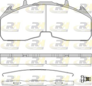 Roadhouse JSX 21842.80 - Гальмівні колодки, дискові гальма avtolavka.club