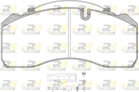 Roadhouse JSX 2814.80 - Гальмівні колодки, дискові гальма avtolavka.club